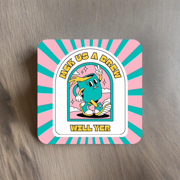 Mek Us A Brew Coaster