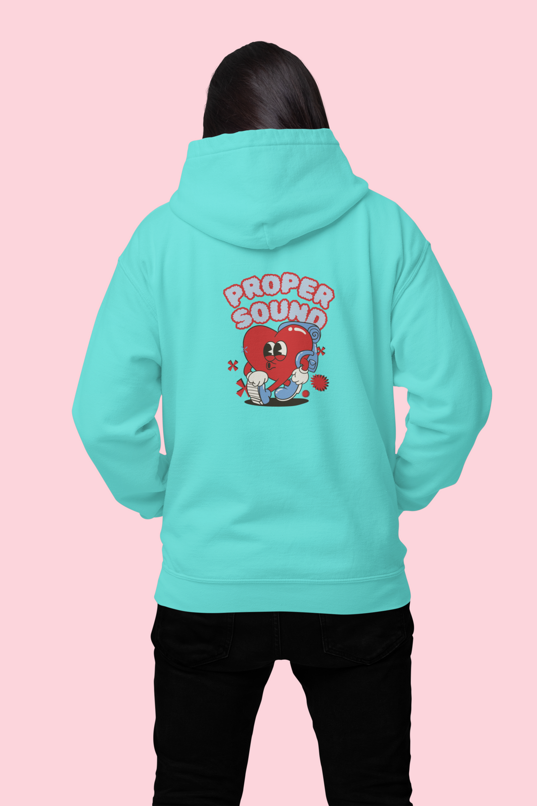 PROPER SOUND Peppermint Graphic Sweater/Hoodie