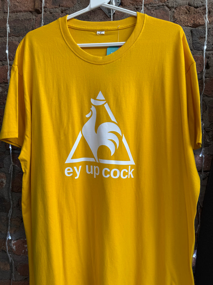 *SECONDS - Ey Up Cock Yellow Tee (3XL)